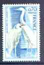 France 1975 Nature Conservation - Little Egrets 70c unmounted mint, SG 2065, stamps on birds, stamps on heron