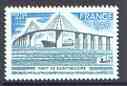 France 1975 Opening of St Nazaire Bridge 1f40 unmounted mint, SG 2095, stamps on bridges, stamps on civil engineering