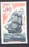 France 1975 French Sailing Ships (Cadet ship La Melpomene) unmounted mint SG 2100, stamps on ships