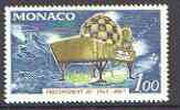 Monaco 1966 Underwater Research Craft 1f unmounted mint, SG 865, stamps on oceans, stamps on scuba