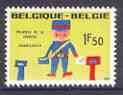 Belgium 1970 Philately for the Young 1f50 unmounted mint, SG 2148, stamps on postal, stamps on postman