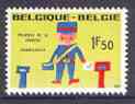 Belgium 1970 Philately for the Young 1f50 unmounted mint, SG 2148, stamps on , stamps on  stamps on postal, stamps on  stamps on postman