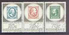 Netherlands 1967 Amphilex 67 Stamp Exhibition set of 3 superb cds used, SG 1035-37, stamps on , stamps on  stamps on stamp exhibitions, stamps on  stamps on stamp on stamp, stamps on  stamps on stamponstamp