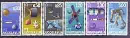Yugoslavia 1967 Expo 67 World Fair - Space Achievements set of 6 unmounted mint, SG 1282-87*, stamps on , stamps on  stamps on expo, stamps on  stamps on space, stamps on  stamps on business
