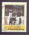 Yugoslavia 1967 Childrens Week 30p superb cds used, SG 1300, stamps on children, stamps on arts