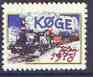 Cinderella - Denmark (Koge) 1978 Christmas rouletted label produced by Lions International (without Lions Int logo showing Train)*, stamps on christmas, stamps on lions int, stamps on railways