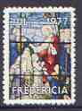 Cinderella - Denmark (Fredericia)1977 Christmas perf label showing stained glass window unmounted mint*, stamps on , stamps on  stamps on christmas, stamps on  stamps on stained glass