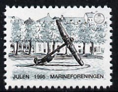 Cinderella - Denmark (Nyhavn) 1995 Christmas (Marine Artefacts) perf label showing Anchor unmounted mint, stamps on christmas, stamps on anchors, stamps on pirates
