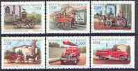 Benin 1998 Fire Engines complete perf set of 6 values unmounted mint, stamps on , stamps on  stamps on fire