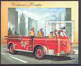 Benin 1998 Fire Engines perf m/sheet unmounted mint, stamps on fire