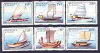 Benin 1999 Sailing Ships complete perf set of 6 values unmounted mint, stamps on ships