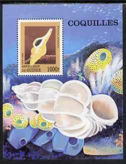 Guinea - Bissau 1998 Shells perf m/sheet unmounted mint, stamps on marine life, stamps on shells