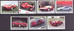 Bashkortostan 2001 Ferrari Cars perf set of 7 values complete unmounted mint, stamps on cars, stamps on  f1 , stamps on ferrari, stamps on racing cars
