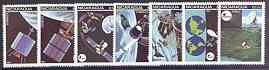 Nicaragua 1981 Satellites complete perf set of 7 unmounted mint SG 2311-17, stamps on communications, stamps on science, stamps on space