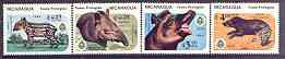 Nicaragua 1984 Wildlife Protection complete perf set of 4 unmounted mint, SG 2636-39, stamps on animals, stamps on tapir