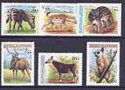 Somalia 1999 Wild Animals complete perf set of 6 values, unmounted mint, stamps on , stamps on  stamps on animals, stamps on  stamps on zebra