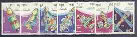 Cambodia 1990 Spacecraft perf set of 7 unmounted mint, SG 1088-94, stamps on , stamps on  stamps on space, stamps on  stamps on mir, stamps on  stamps on soyuz, stamps on  stamps on vostok, stamps on  stamps on 