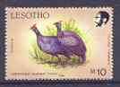 Lesotho 1988 Birds 10m Helmet Guineafowl unmounted mint, SG 805*, stamps on birds, stamps on guineafowl