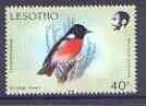 Lesotho 1988 Birds 40s Stonechat unmounted mint, SG 799*, stamps on birds, stamps on chats