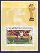 St Vincent - Bequia 1986 World Cup Football $1.75 perf m/sheet (Bulgaria v France) unmounted mint, stamps on , stamps on  stamps on football, stamps on  stamps on sport