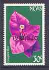 Nevis 1985 Bougainvillea 30c with OFFICIAL opt inverted, unmounted mint SG O31var, stamps on , stamps on  stamps on flowers, stamps on  stamps on trees, stamps on  stamps on shrubs