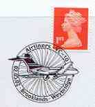 Postmark - Great Britain 2002 cover with Brooklands 'Airliners' cancel illustrated with VC-10, stamps on , stamps on  stamps on aviation, stamps on  stamps on vc 10