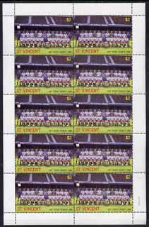 St Vincent 1987 English Football teams $2 Derby County complete perf sheet of 10 unmounted mint, SG 1095, stamps on , stamps on  stamps on football, stamps on  stamps on sport, stamps on  stamps on derby, stamps on  stamps on baseball