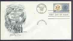 United States 1962 Malaria Eradication on illustrated cover with first day cancel, SG 1193, stamps on , stamps on  stamps on malaria, stamps on  stamps on diseases, stamps on  stamps on medical