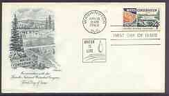 United States 1960 Water Conservation Campaign on illustrated cover with first day cancel, SG 1149, stamps on irrigation