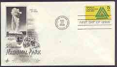 United States 1966 National Parks Service on illustrated cover with first day cancel, SG 1294, stamps on national parks, stamps on parks