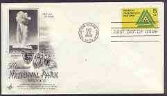 United States 1966 National Parks Service on illustrated cover with first day cancel, SG 1294, stamps on , stamps on  stamps on national parks, stamps on  stamps on parks