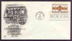 United States 1983 Centenary of Metropolitan Opera, NY on illustrated cover with first day cancel, SG 2047