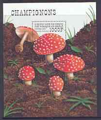 Benin 1997 Mushrooms perf m/sheet unmounted mint, SG MS1690, stamps on fungi