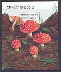 Benin 1997 Mushrooms perf m/sheet unmounted mint, SG MS1690, stamps on , stamps on  stamps on fungi