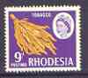 Rhodesia 1966-69 Tobacco 9d (litho printing) unmounted mint, SG 402, stamps on tobacco
