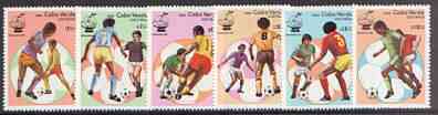 Cape Verde Islands 1982 Football World Cup complete perf set of 6 unmounted mint, SG 525-30, stamps on , stamps on  stamps on football, stamps on  stamps on sport