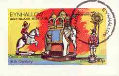 Eynhallow 1976 Chess Pieces (Rotary) imperf souvenir sheet (80p value) cto used, stamps on chess, stamps on rotary