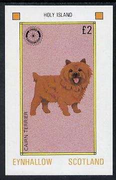 Eynhallow 1984 Rotary - Dogs £2 imperf deluxe sheet (Cairn Terrier) unmounted mint, stamps on animals  dogs  rotary   cairn terrier