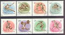 Hungary 1956 Rome Olympic Games cto used set of 8, SG 1460-67, Mi 1472-79, stamps on , stamps on  stamps on olympics, stamps on sportcanoeing, stamps on  stamps on hurdles, stamps on  stamps on fencing, stamps on  stamps on football, stamps on  stamps on weightlifting, stamps on  stamps on gymnastics, stamps on  stamps on basketball, stamps on  stamps on horses, stamps on  stamps on show jumping, stamps on  stamps on  gym , stamps on  stamps on gymnastics, stamps on  stamps on 