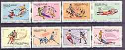 Nicaragua 1981 Football World Cup Championships (1st issue) complete perf set of 8 unmounted mint, SG 2268-75, stamps on football, stamps on sport