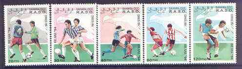 Sahara Republic 1994 Football & Birds complete perf set of 5 values unmounted mint, stamps on , stamps on  stamps on football, stamps on  stamps on birds, stamps on  stamps on birds of prey, stamps on  stamps on sport