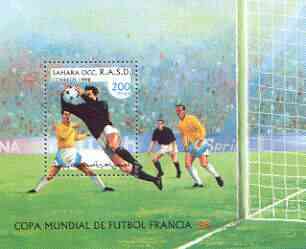 Sahara Republic 1998 World Cup Football perf m/sheet unmounted mint, stamps on , stamps on  stamps on football, stamps on  stamps on sport