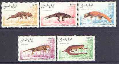 Sahara Republic 1991 Lizards complete perf set of 5 values unmounted mint, stamps on , stamps on  stamps on animals, stamps on  stamps on reptiles, stamps on  stamps on lizards