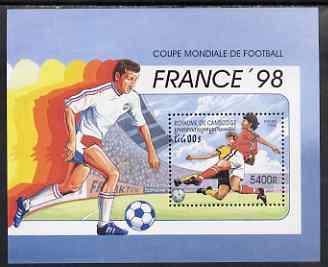 Cambodia 1998 Football World Cup (3rd issue) perf m/sheet unmounted mint, SG MS 1732, stamps on football, stamps on sport