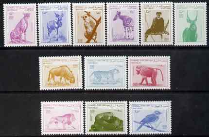 Somalia 1998 Animals perf definitive set 12 values complete unmounted mint, stamps on , stamps on  stamps on animals, stamps on  stamps on birds, stamps on  stamps on reptiles, stamps on  stamps on snakes, stamps on  stamps on lions, stamps on  stamps on cats, stamps on  stamps on apes, stamps on  stamps on , stamps on  stamps on snake, stamps on  stamps on snakes, stamps on  stamps on 