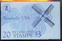 United States 1980 Windmills $3 booklet complete and pristine, SG SB 107, stamps on , stamps on  stamps on windmills