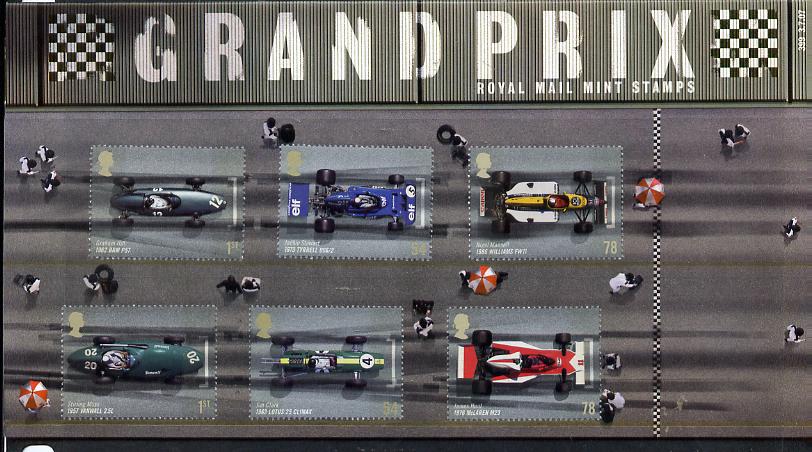 Great Britain 2007 Grand Prix perf set of 6 in official presentation pack unmounted mint SG 2744-49, stamps on sport, stamps on cars, stamps on racing cars, stamps on  f1 , stamps on formula 1, stamps on 