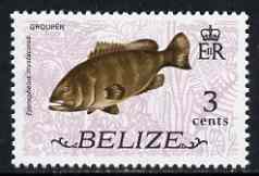 Belize 1974 Grouper 3c (from def set) unmounted mint SG 365, stamps on fish