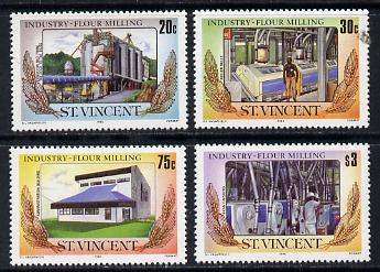 St Vincent 1985 Flour Milling set of 4 (SG 928-31) unmounted mint, stamps on food  industry
