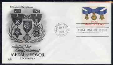 United States 1983 Medal of Honour on illustrated cover with first day cancel, SG 2032, stamps on , stamps on  stamps on medals